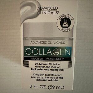 Advanced Clinicals Collagen Multi-Lift Moisturizer 2oz New In Box